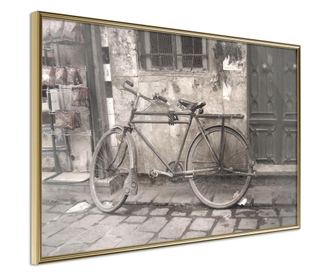 Plakat Artgeist - Old Bicycle - Zlat okvir - 60 x 40 cm