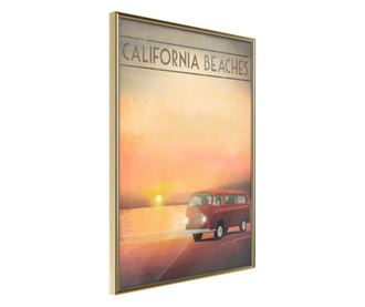 Plakat Artgeist - Old Bus - Zlat okvir - 20 x 30 cm