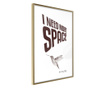 Plakat Artgeist - More Space Needed - Zlat okvir - 20 x 30 cm