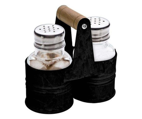 Комплект сол/пипер gusta, grillin&chillin, Метал/Стъкло, 13,6 x 6,5 x 12cm