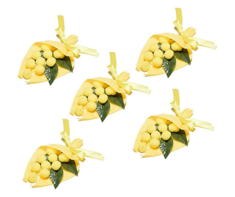 Set od 5 umjetnih cvjetova Mimoza 13 cm