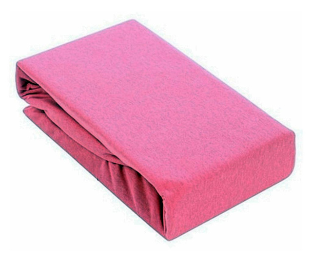 Set husa de pat bumbac 2 fete de perna roz 140x200