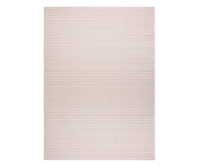 Fonott sizal flat szőnyeg 48603/526 Szemek krém rózsaszín 160x230 cm 160x230 cm