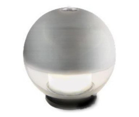 Difuzor aromaterapie electric cu LED, rotund, sticla, 100 ml, argintiu