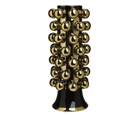 Керамична ваза черно/златно Ф15/38 3-70-473-0030