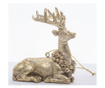 Figurina cu agatatoare cerb, auriu, 8x8x3,5 cm