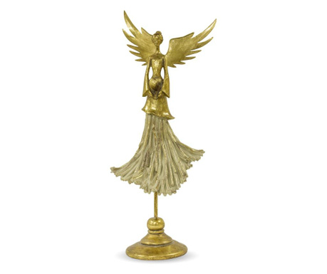 Figurina inger, auriu antichizat, 52,5x21,5x17,5 cm
