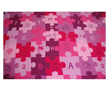 Otroška preproga puzzle vijolična 400x500 cm