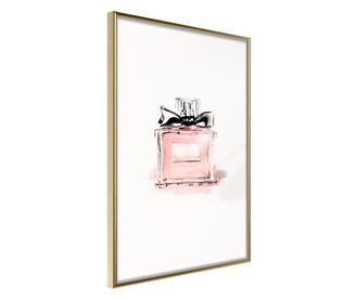 Plakat Artgeist - Pink Scent - Zlat okvir - 20 x 30 cm