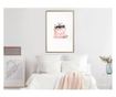 Plakat Artgeist - Pink Scent - Zlat okvir - 20 x 30 cm