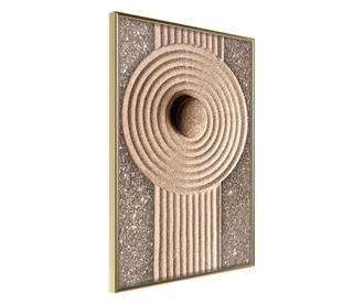 Plakat Artgeist - Sandy Roundabout - Zlat okvir - 20 x 30 cm
