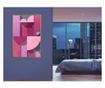 Plakat Artgeist - Pink Geometry - Zlat okvir - 20 x 30 cm