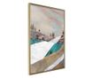 Plakat Artgeist - Painted Landscape - Zlat okvir - 20 x 30 cm