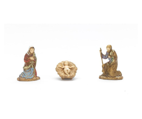 Set 3 figurine Isus, Maria, Iosif, 3.5 cm