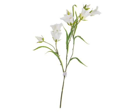 Flori artificiale campanula, albe, 65 cm, Emerald