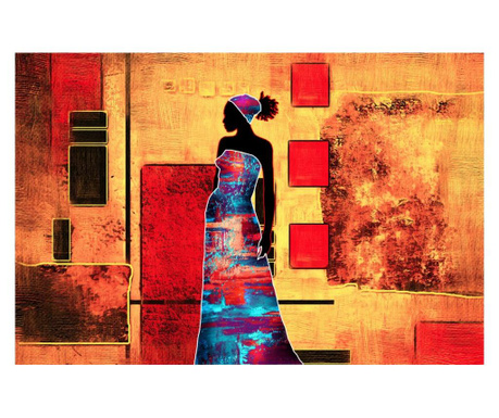 Tablou canvas africa retro vintage arta85, 45 x 30 cm