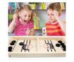 Joc Pucket Game, Hokey Slide, Foosball, din lemn, 55,5 x 28,5 cm
