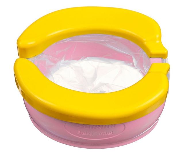 Olita portabila, de calatorie, Banana Travel Potty, roz - Krista®