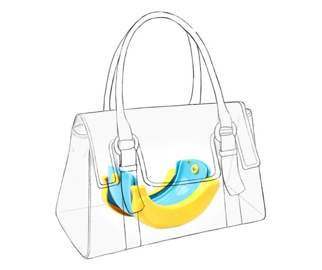 Olita portabila, de calatorie, Banana Travel Potty, roz - Krista®