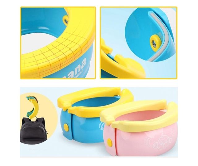 Olita portabila, de calatorie, Banana Travel Potty, roz - Krista®