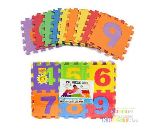 Covor Puzzle Din Burete Cu Cifre EVA