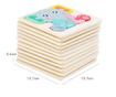 Puzzle 3D mini pastel, 12 modele, din lemn