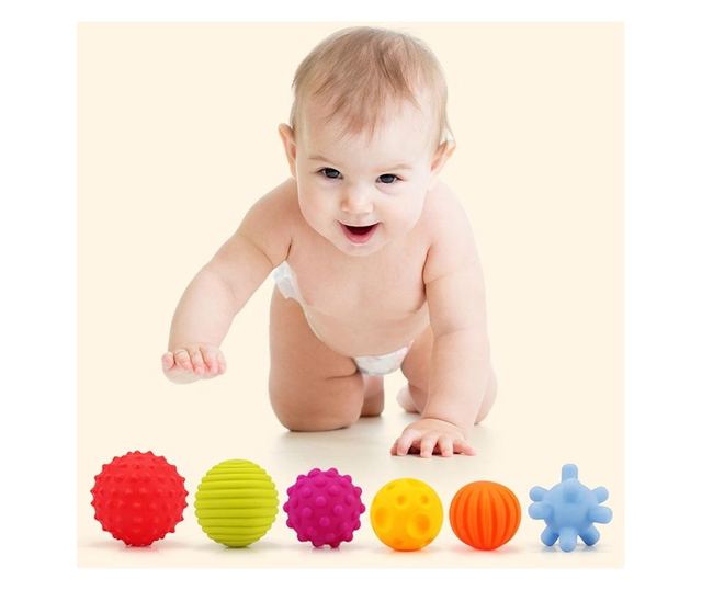 Set 6 mingi senzoriale pentru baita