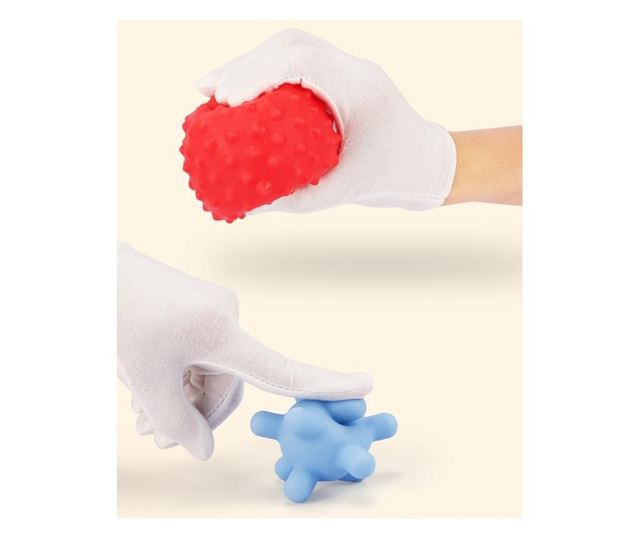 Set 6 mingi senzoriale pentru baita