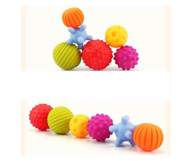 Set 6 mingi senzoriale pentru baita