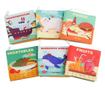 Set 6 carti senzoriale textile pentru bebelusi