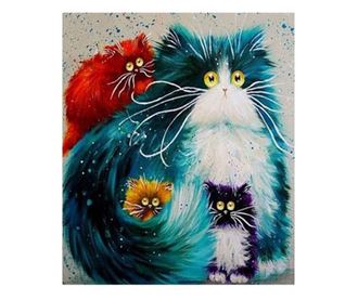Tablou 500 Picteaza Dupa Numere Pisicile blanoase, 20x30 cm