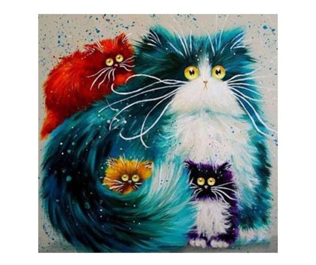 Tablou 500 Picteaza Dupa Numere Pisicile blanoase, 20x30 cm
