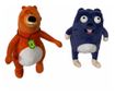 Set doua mascote din plus Ursul Grizzy si Lemingii, 25-30 cm