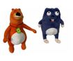 Set doua mascote din plus Ursul Grizzy si Lemingii, 25-30 cm