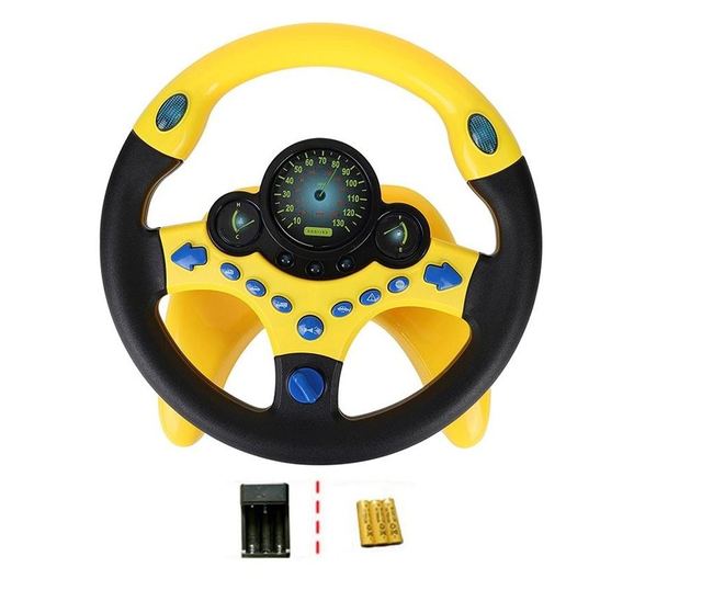 Volan Interactiv multifunctional, 2192E, cu suport, galben