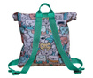 Rucsac Handmade Backpack pentru Copii, Pisici in Vacanta in Destinatie Exotica, Multicolor, 45x37 cm