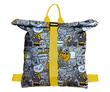 Rucsac Handmade Backpack pentru Copii, Pisici la Masa, Multicolor, 45x37 cm