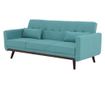 Sofa na razvlačenje s tirkiznom tekstilnom presvlakom Arkadia 200x85x85 cm