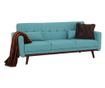 Sofa na razvlačenje s tirkiznom tekstilnom presvlakom Arkadia 200x85x85 cm