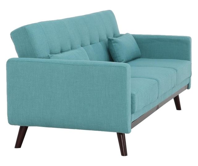 Sofa na razvlačenje s tirkiznom tekstilnom presvlakom Arkadia 200x85x85 cm