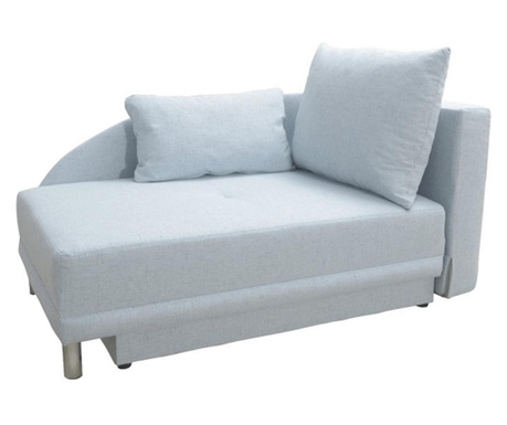 Kihúzható kanapé világoskék kárpit jobb Laurel 149x90x80 cm