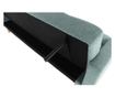 Sofa na razvlačenje u mint zelenoj tkanini i nogama od prirodnog drva Mavera 214x84x84 cm