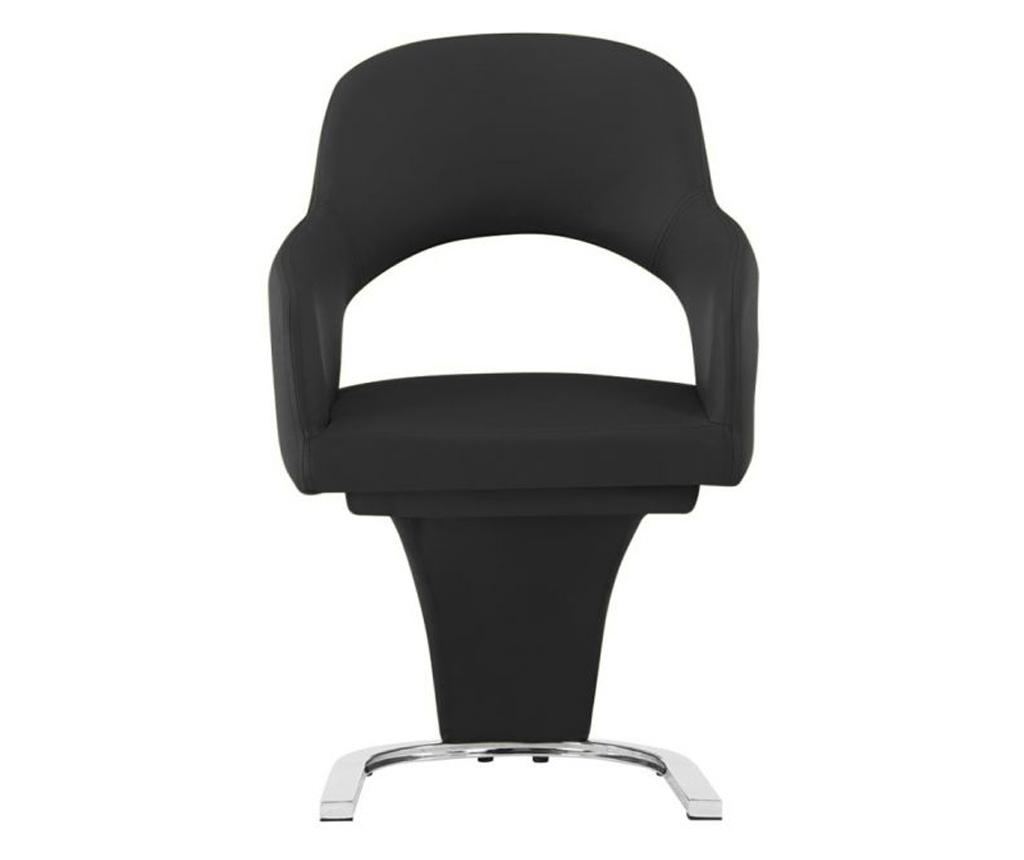 Scaun de sufragerie emma 2 buc, negru - 3