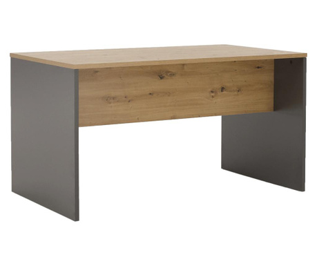 Rioma tölgy barna és szürke laminált mdf íróasztal 160x80x76 cm