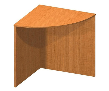 Birou, de colt, din mdf maro cires, tempo, 70x70x76 cm