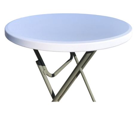 CULINARO Capac elastic alb pentru masa cocktail 80xh110cm