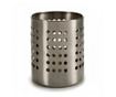 Suport pentru tacamuri din otel inoxidabil perforat, Escalate, 11.5x11.5 x13.5 cm