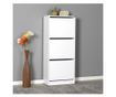 Pantofar Adore Slim, 3 compartimente, capacitate 12 perechi incaltaminte, 51 x 119 x 26 cm - Alb