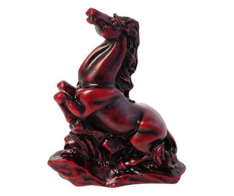 Cal rosu in doua picioare, statueta feng shui pentru noroc de dragoste, relatii si fertilitate