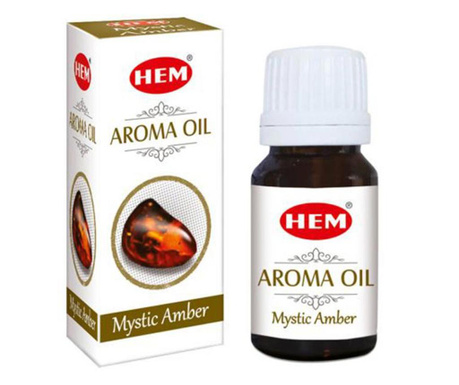 Ambra Ulei aromaterapie, influenteaza pozitiv starea de spirit, 10 ml, HEM aroma oil Mystic Amber